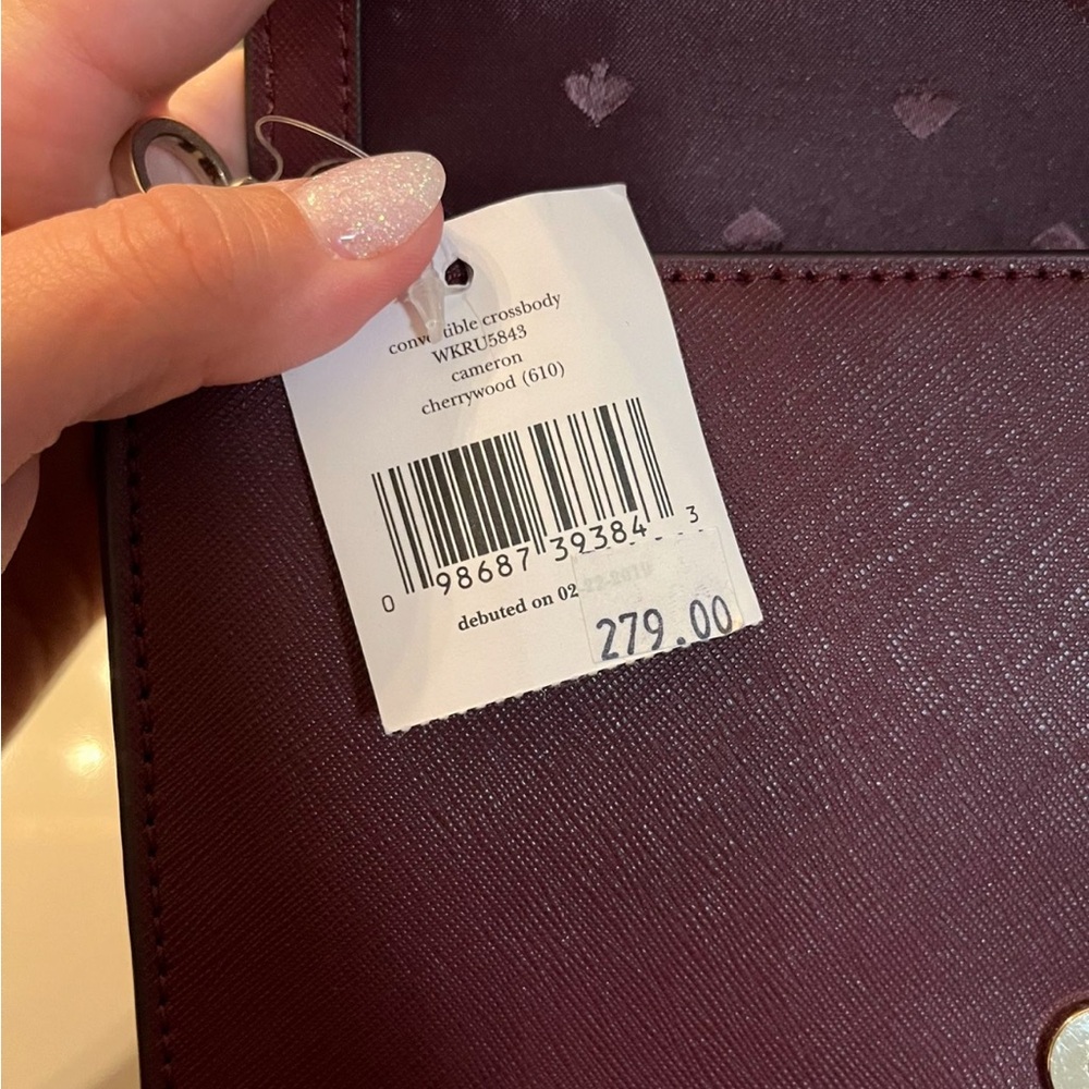 Kate Spade Plum Crossbody Bag with Chain Strap - Picture 4 of 6